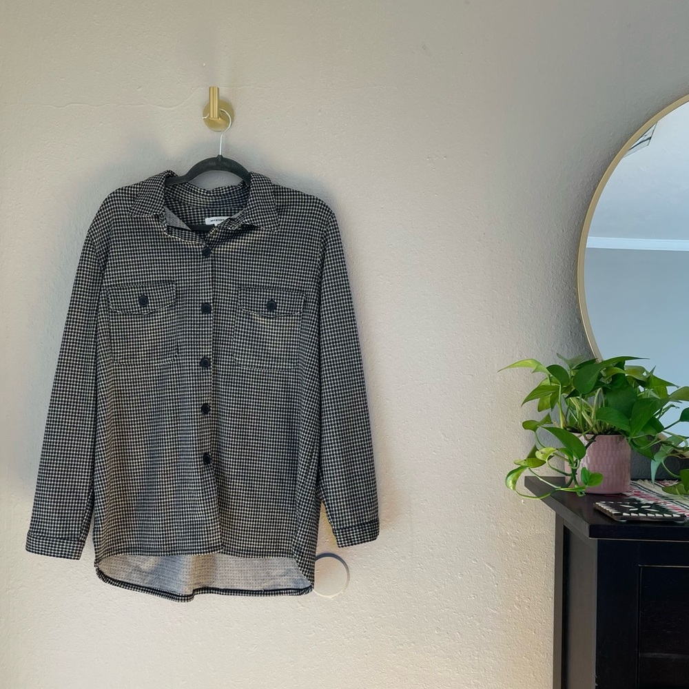 Max Studio Super Soft Flannel Button Down Shirt